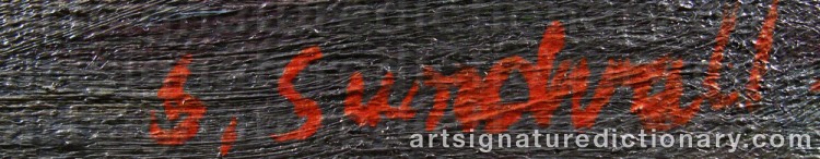 Signature by Gösta SUNDVALL