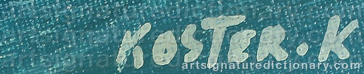 Signature by Klaas KOSTER