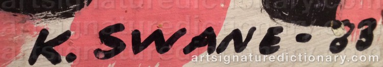 Signature by Knut SWANE