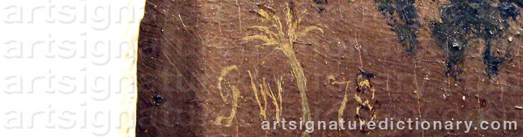 Signature by Gustaf Wilhelm PALM