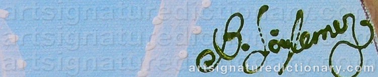Authentic signature by Buket SÖYLEMEZ on artwork