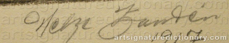 Signature by Helge ZANDÉN