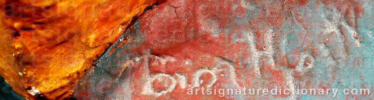 Signature by Bror HJORTH