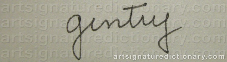 Signature by Herbert GENTRY