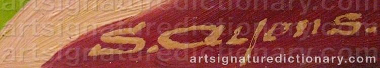 Signature by Jan Sigfrid Alfons ‘S. Alfons’ CARLSSON