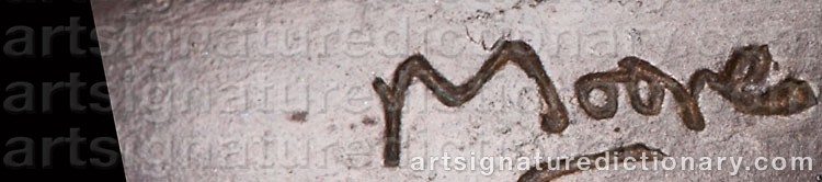 Signature by Henry MOORE