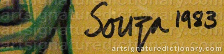 Signature by Francis Newton SOUZA
