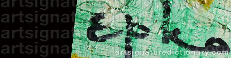 Authentic signature by Willering EPKO on  artwork