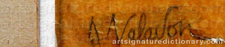 Authentic signature by Suzanne VALADON on artwork
