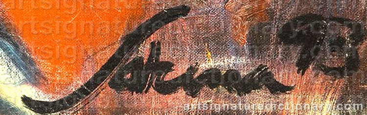 Authentic signature by Sarena ROSENFELD on Painting/Watercolour artwork