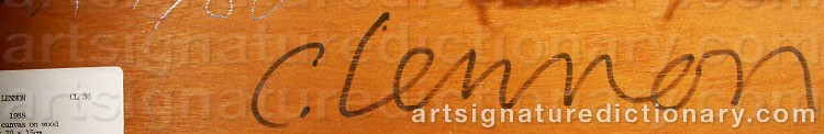 Authentic signature by Ciarán LENNON on  artwork