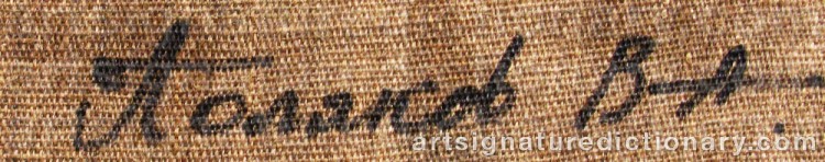 Authentic signature by V A POLIAKOV on  artwork