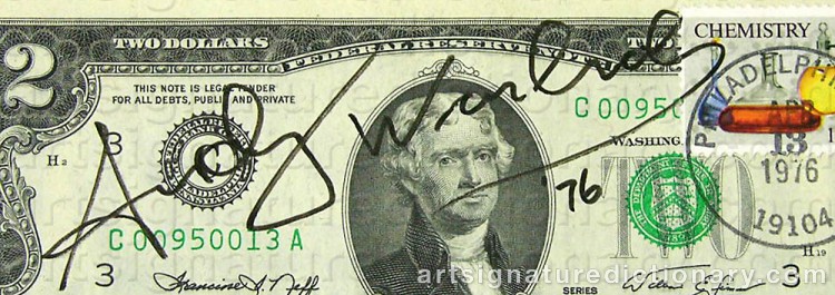 Signature by Andy WARHOL