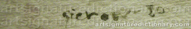 Signature by Gösta GIEROW