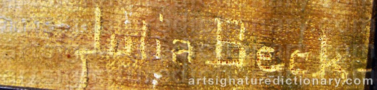 Signature by Julia BECK