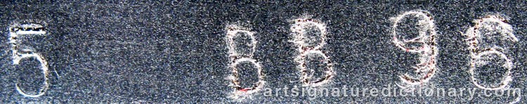 Authentic signature by Bård BREIVIK on  artwork