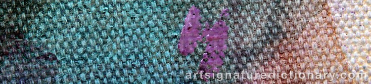 Authentic signature by Håkan HÅKANSSON on artwork