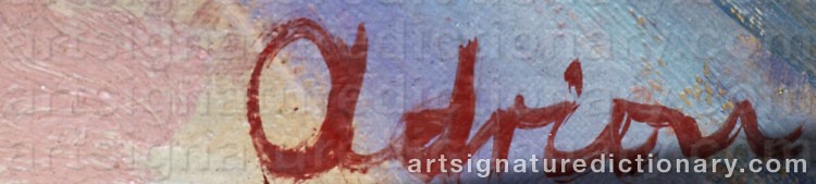 Signature by Lucien ADRION