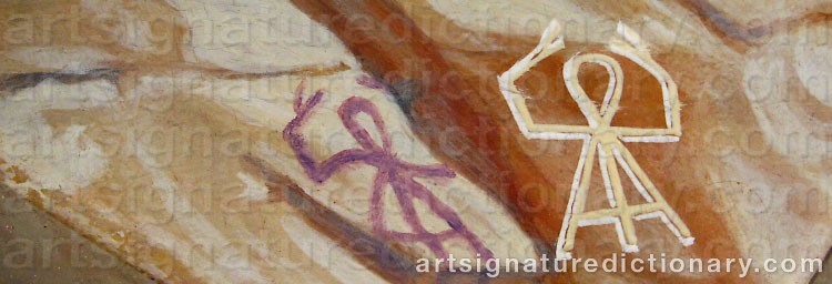 Authentic signature by Auke A. TADEMA on  artwork