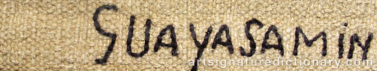 Signature by Oswaldo GUAYASAMIN