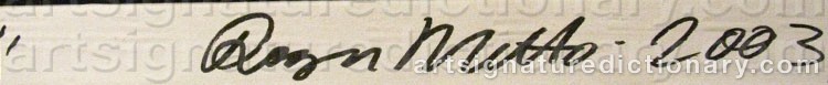 Signature by Roger METTO