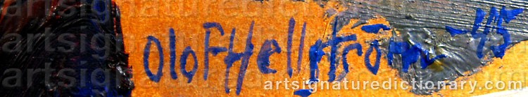 Signature by Olof HELLSTRÖM