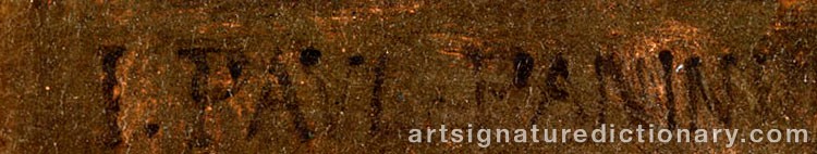Authentic signature by Giovanni Paolo PANINI on  artwork