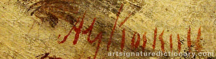 Signature by Anders Gustaf KOSKULL