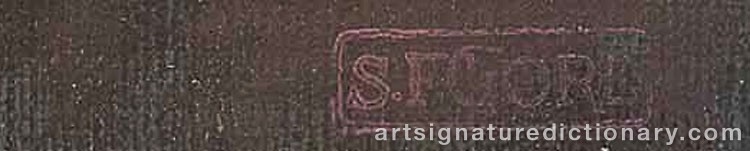 Authentic signature by Spencer Frederick GORE on  artwork