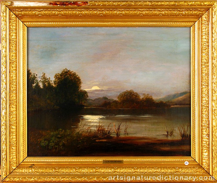 Close-up details showing Charles Francois DAUBIGNY signature forgery characteristics