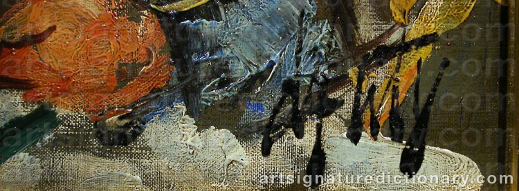 Signature by Henri D'ANTY