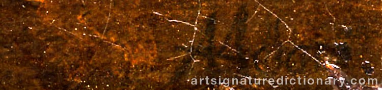 Authentic signature by Albrecht ADAM on artwork