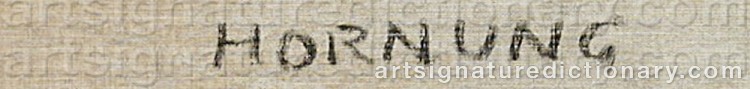 Signature by Preben HORNUNG
