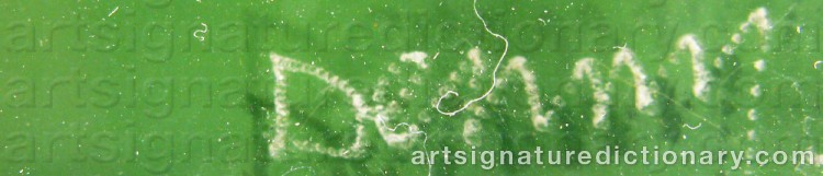 Authentic signature by Robyn DENNY on  artwork