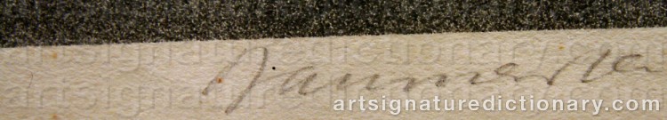 Signature by Willi BAUMEISTER