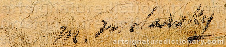 Authentic signature by Maurice MOLARSKY on  artwork
