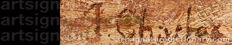 Authentic signature by James CHARLES on  artwork