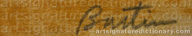 Signature by Louis BASTIN