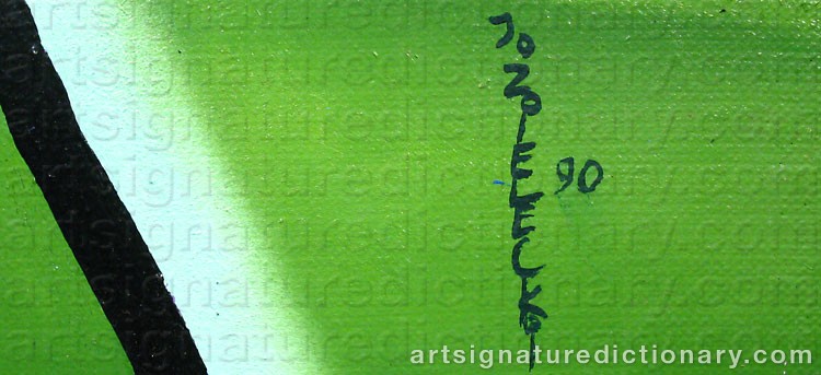 Signature by Jan ZIELECKI