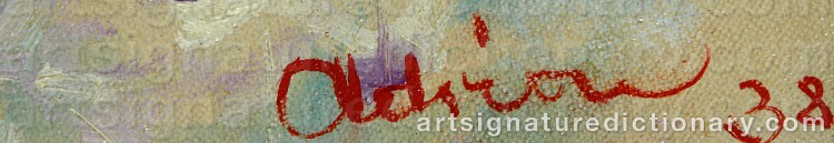 Signature by Lucien ADRION