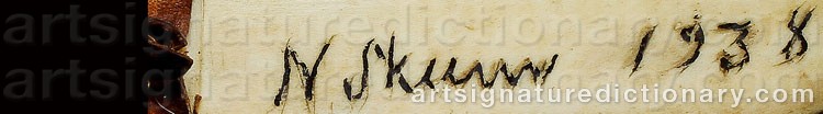 Signature by Nils Nilsson (Sami Artist) SKUM