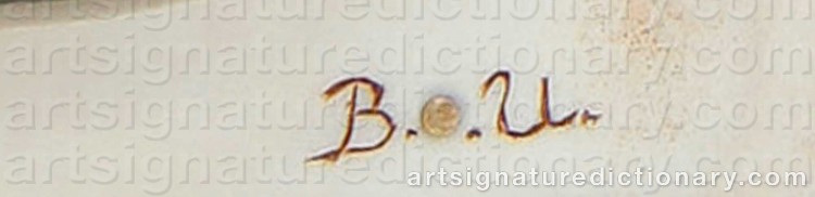 Authentic signature by Bengt-Olof UNGA on Other artwork