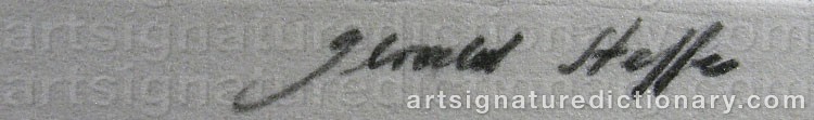 Signature by Gerald STEFFE