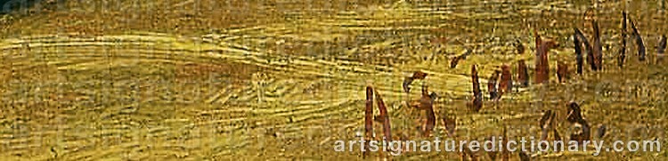 Signature by Arthur Fitzwilliam TAIT