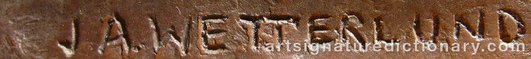 Signature by Johan Axel WETTERLUND