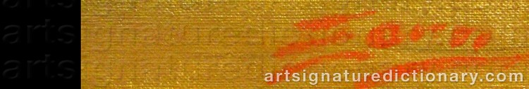 Signature by Anders ZORN