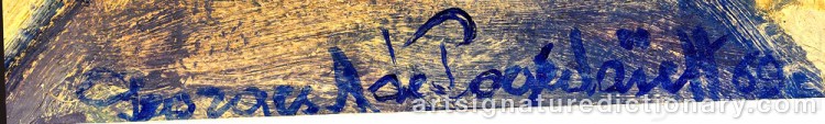 Signature by Georges Anatolievich POGEDAIEFF