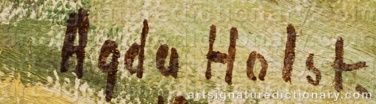 Signature by Agda HOLST