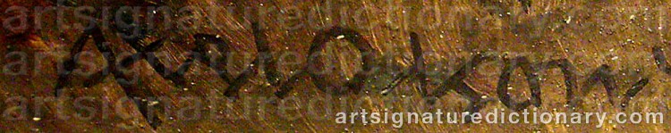 Signature by Axel OLSON