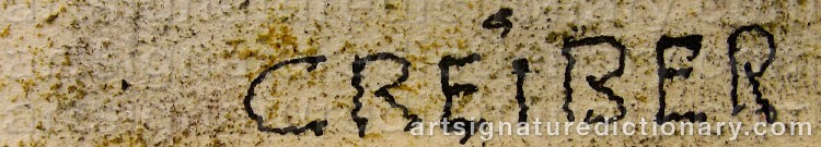 Signature by Gunnar GREIBER